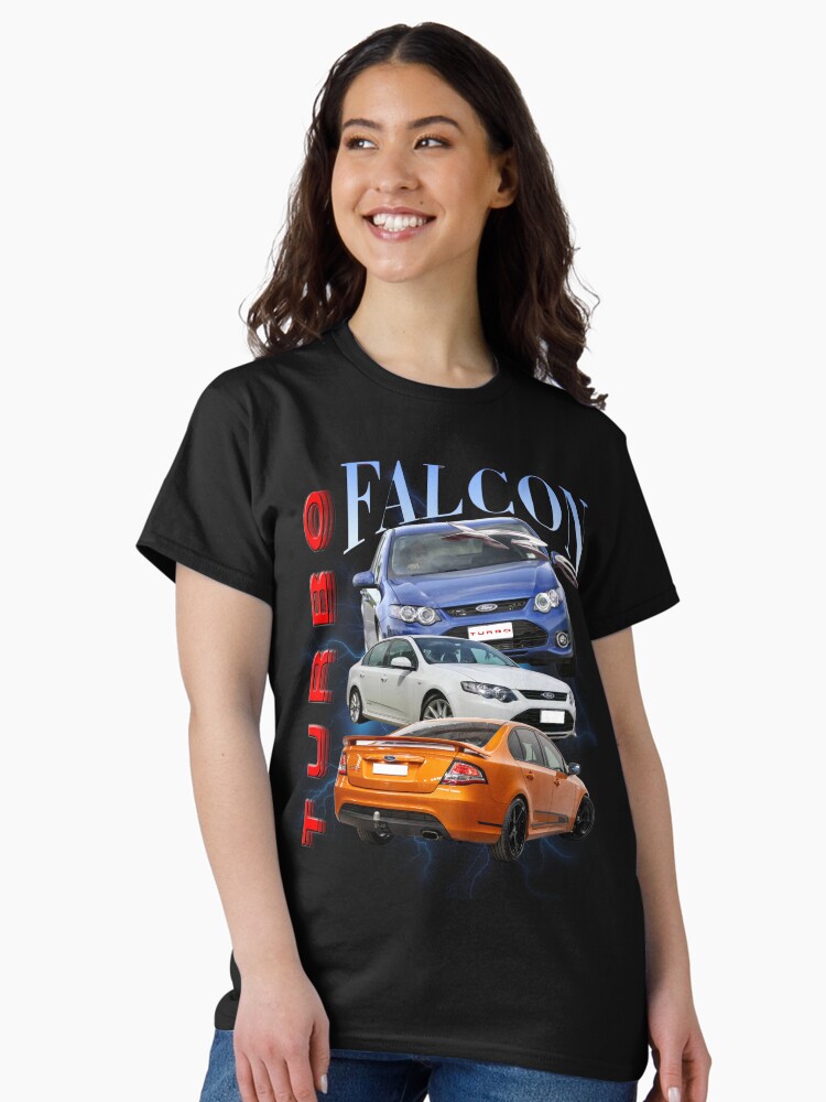 Thumbnail 2 of 7, Classic T-Shirt, Ford FG XR6 Turbo Falcon Vintage Design designed and sold by car-cartoons.