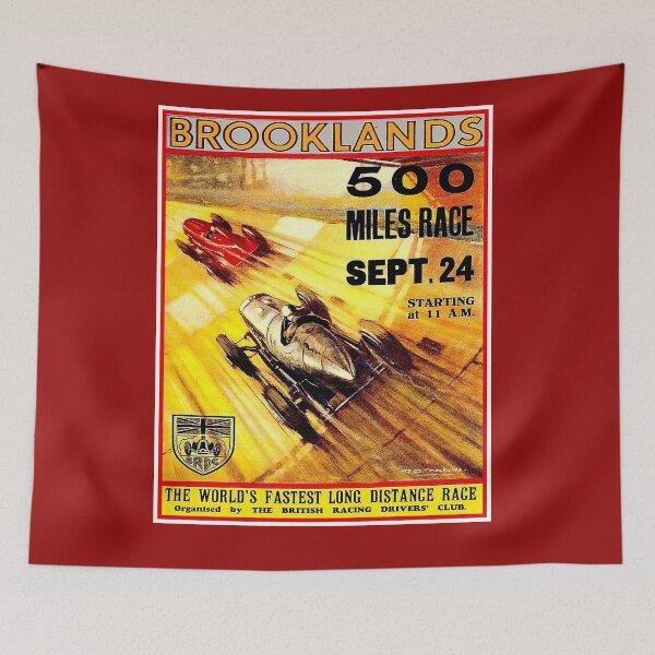 Item preview, Brooklands Vintage 1935 United Kingdom Automobile  Racing Advertising Print designed and sold by posterbobs.