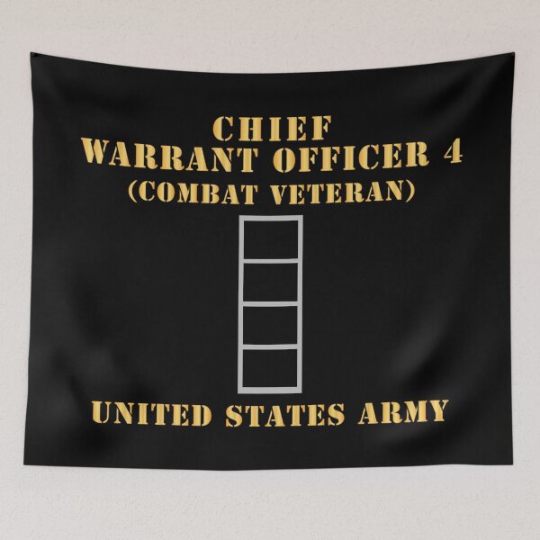 Artikelvorschau, Armee - Chief Warrant Officer 4 - CW04 - Kriegsveteran - Flach - X 300 entworfen und verkauft von Military Insignia Products.