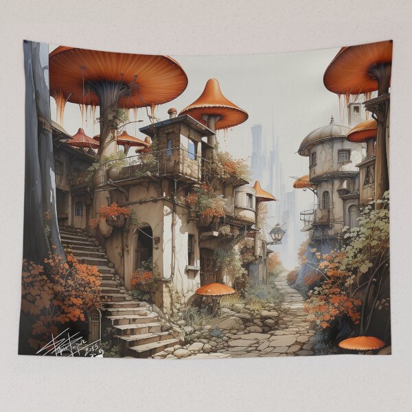 Item preview, The Mushroom City designed and sold by Ignacio Junquera.