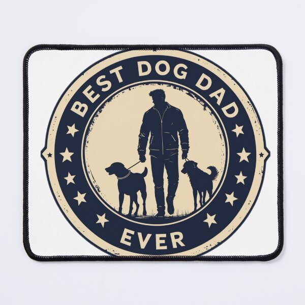 Item preview, Best Dog Dad Ever Design designed and sold by unboxdesign.