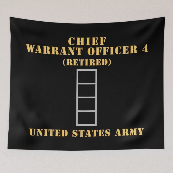 Artikelvorschau, Armee - Chief Warrant Officer 4 - CW04 - Im Ruhestand - Flat - X 300 entworfen und verkauft von Military Insignia Products.