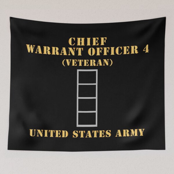 Artikelvorschau, Armee - Chief Warrant Officer 4 - CW04 - Veteran - Flach - X 300 entworfen und verkauft von Military Insignia Products.