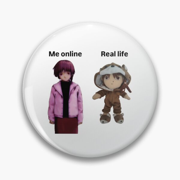 Item preview, Lain Plush Meme  designed and sold by MerikuroCreates.