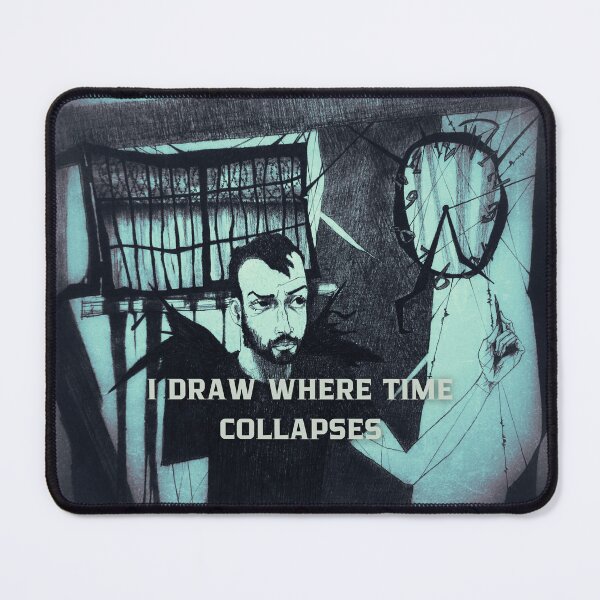 Item preview, I Draw Where Time Collapses – Blue Version designed and sold by Anomaly Effect.