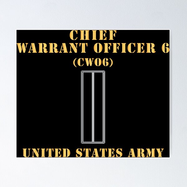 Item preview, Army - Chief Warrant Officer 6 - CW06 - Flat - X 300 designed and sold by Military Insignia Products.