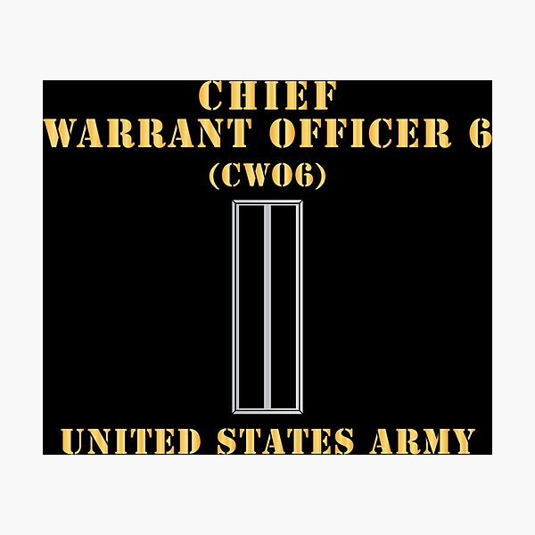 Item preview, Army - Chief Warrant Officer 6 - CW06 - Flat - X 300 designed and sold by Military Insignia Products.