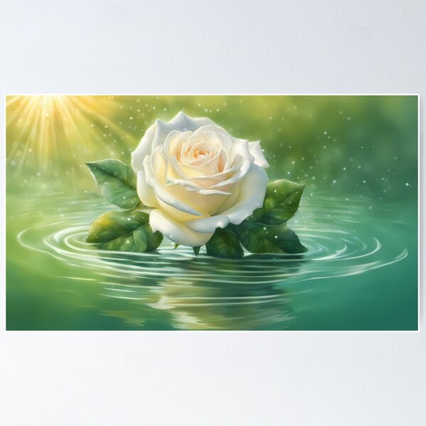 Item preview, Great White Rose designed and sold by CalmnessbyChoice.