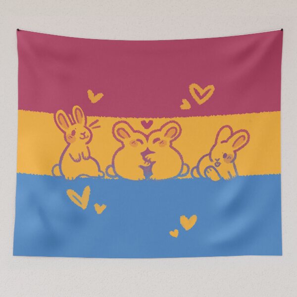 Item preview, Pansexual Bunny Pride Flag designed and sold by starsleeps.