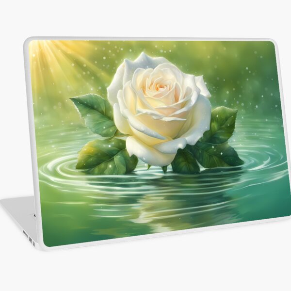 Aperçu de l'œuvre Grande Rose Blanche créée et vendue par BookCovered.