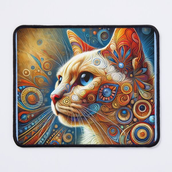 Item preview, Lynx Point Siamese Cat Colorful Profile designed and sold by CattyCornerPOD.