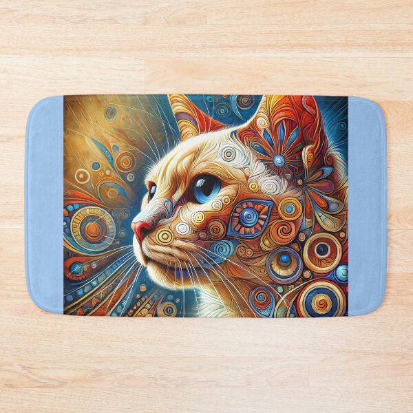 Item preview, Lynx Point Siamese Cat Colorful Profile designed and sold by CattyCornerPOD.