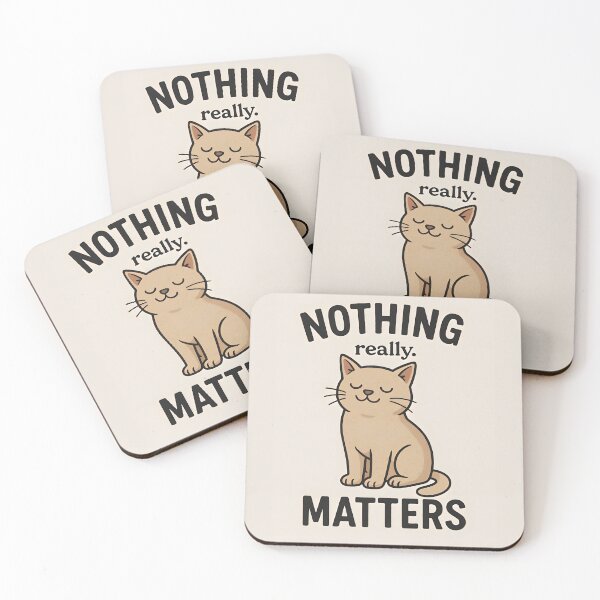 Item preview, Funny Cat Minimalist Quote Illustration designed and sold by Amr Siam.