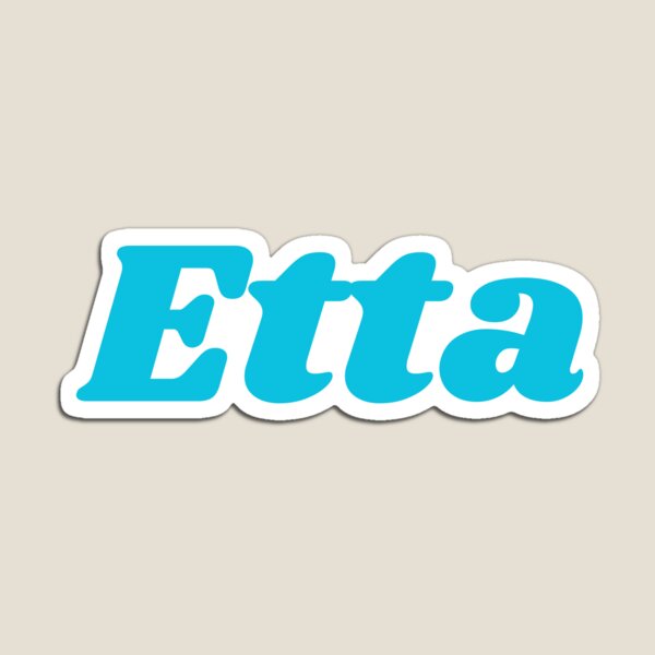 Item preview, Etta, Blue Font designed and sold by RedParker.