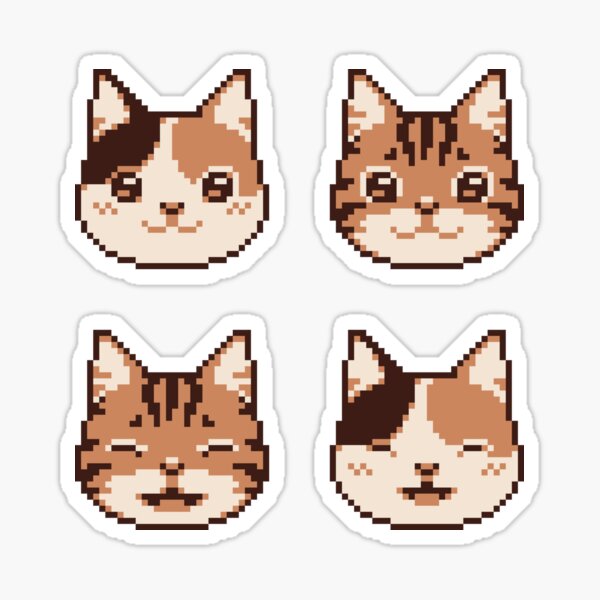 Cat Faces Multipack Sticker