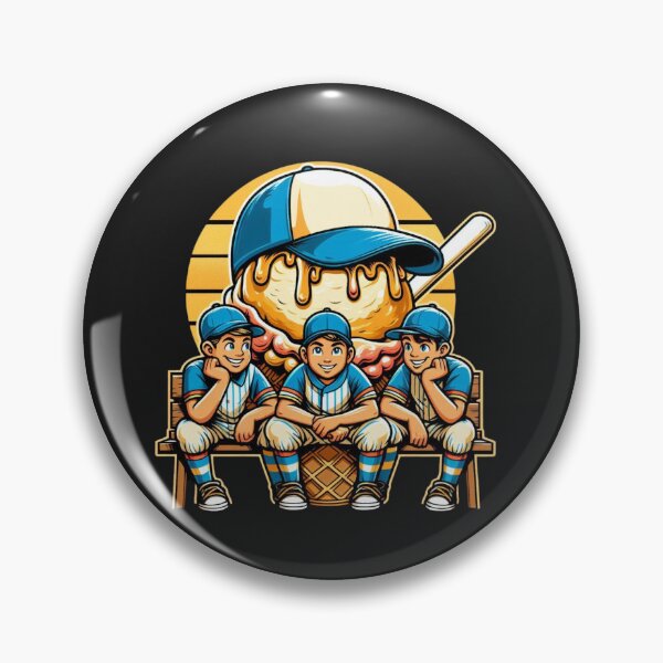 Item preview, Baseball Dripping Ice Cream Drip youth baseball for boys designed and sold by zingbing.