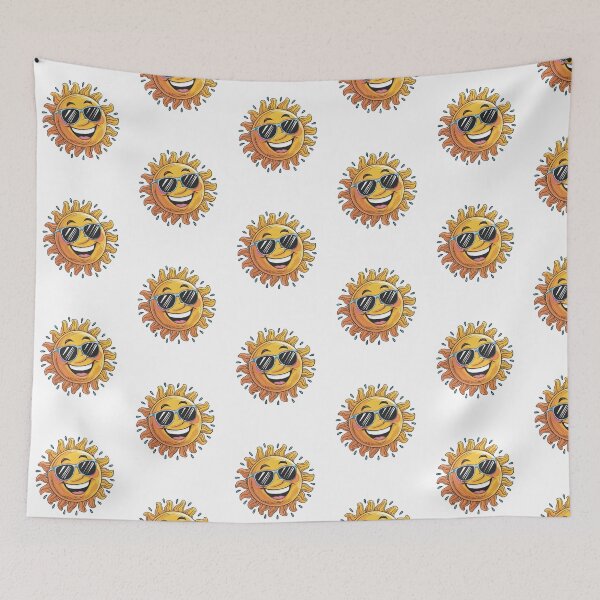 Item preview, Trendy Happy Sun with Sunglasses Summer Vacation    designed and sold by SOUFIANE1991.