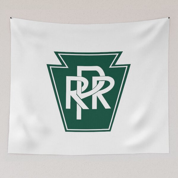 Item preview, Vintage Pennsylvania Railroad - Keystone Brunswick Green designed and sold by QuayTradingCo.