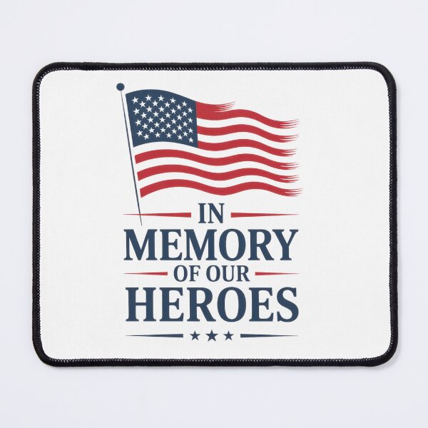 Item preview, In Memory of Our Heroes – Patriotic Memorial Day Design designed and sold by EpicMediaShop.