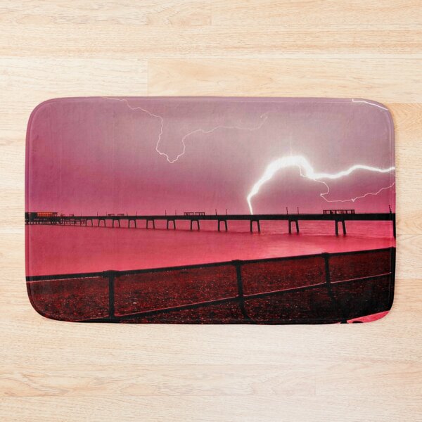 Item preview, Red Lightning Strike over the Sea designed and sold by Fearless-Fox.