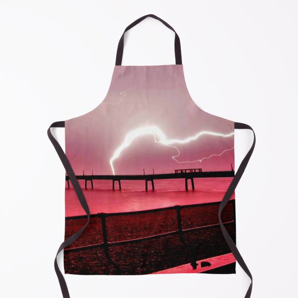 Item preview, Red Lightning Strike over the Sea designed and sold by Fearless-Fox.