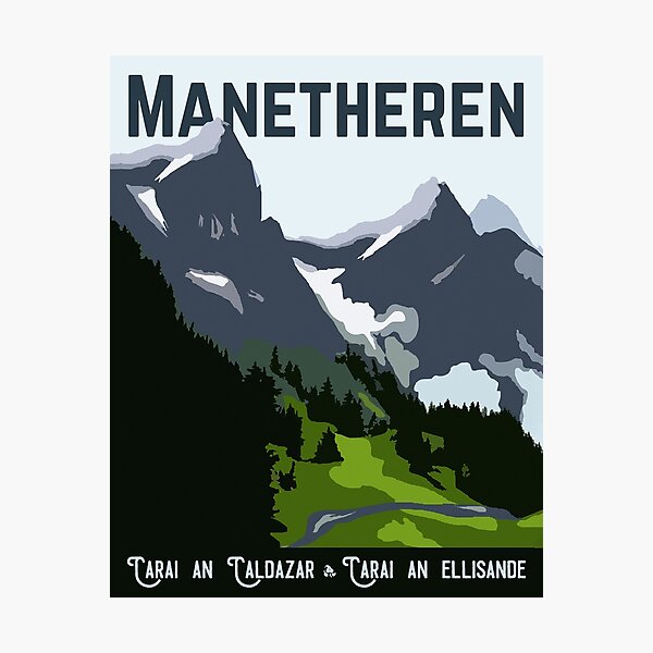 Artikel-Vorschau von Manetheren-Reiseplakat, designt und verkauft von deerhawkart.