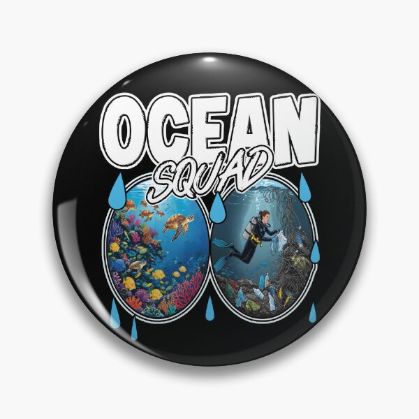 Item preview, OCEAN SQUAD save the ocean cleaning the sea marine life ocean exploration scuba diving  designed and sold by Jt41.