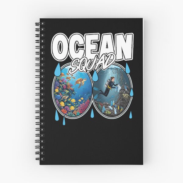 Item preview, OCEAN SQUAD save the ocean cleaning the sea marine life ocean exploration scuba diving  designed and sold by Jt41.