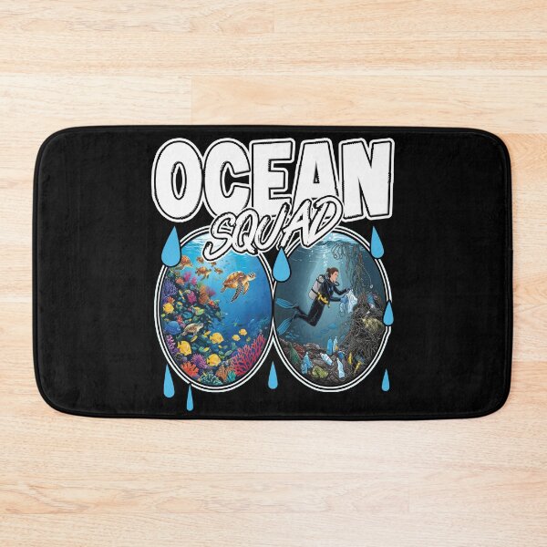 Item preview, OCEAN SQUAD save the ocean cleaning the sea marine life ocean exploration scuba diving  designed and sold by Jt41.