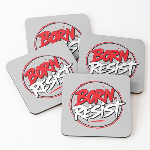 Item preview, Retro Urban Graffiti TEXT Design Born to Resist designed and sold by niksy.