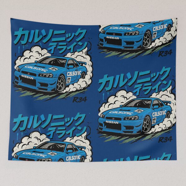 Item preview, Nissan Skyline GTR Calsonic Graffiti designed and sold by RebusArts.