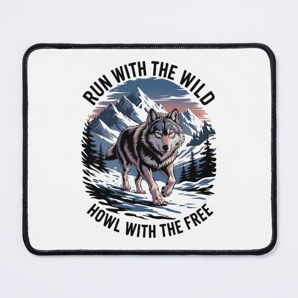 Item preview, Run with the Wild Wolf designed and sold by shirt-x.
