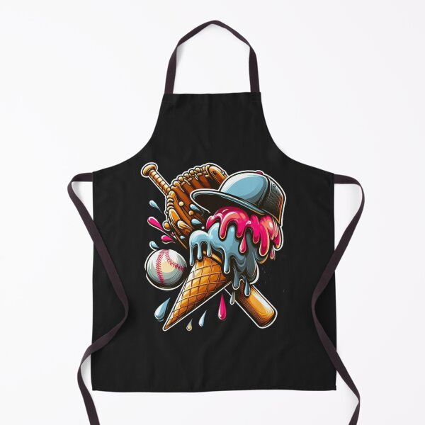 Item preview, Baseball Dripping Ice Cream Drip youth baseball for boys designed and sold by zingbing.