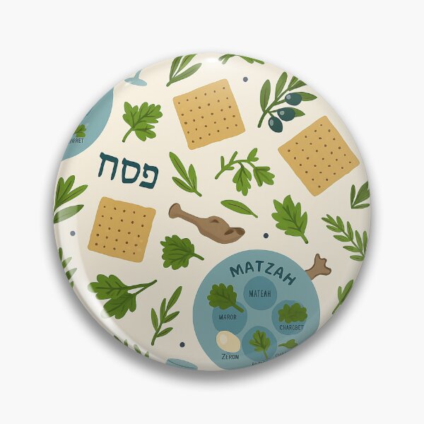 Item preview, Playful Passover Seamless Pattern – Jewish Holiday Vibes designed and sold by pangmee.