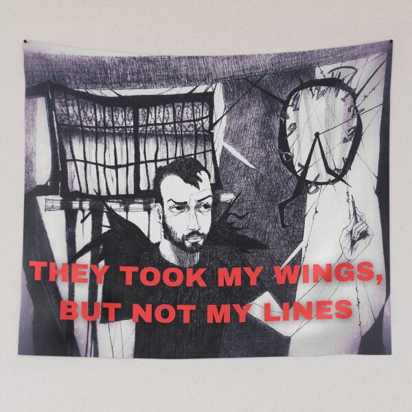 Item preview, They Took My Wings, But Not My Lines – Soft Purple Version designed and sold by Anomaly Effect.