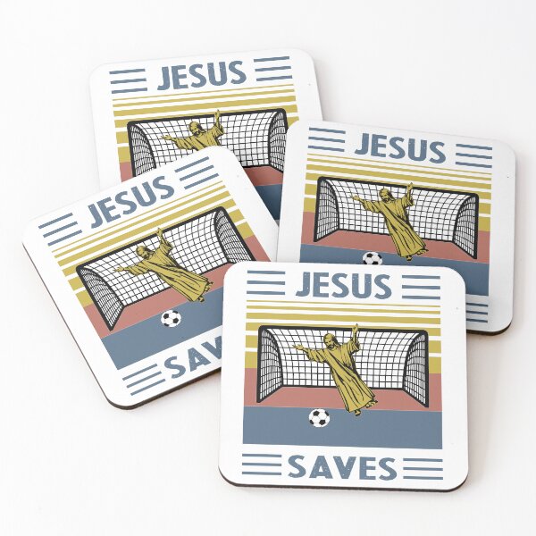 Item preview, Jesus Saves Soccer Goal designed and sold by DarylWelsh2024.