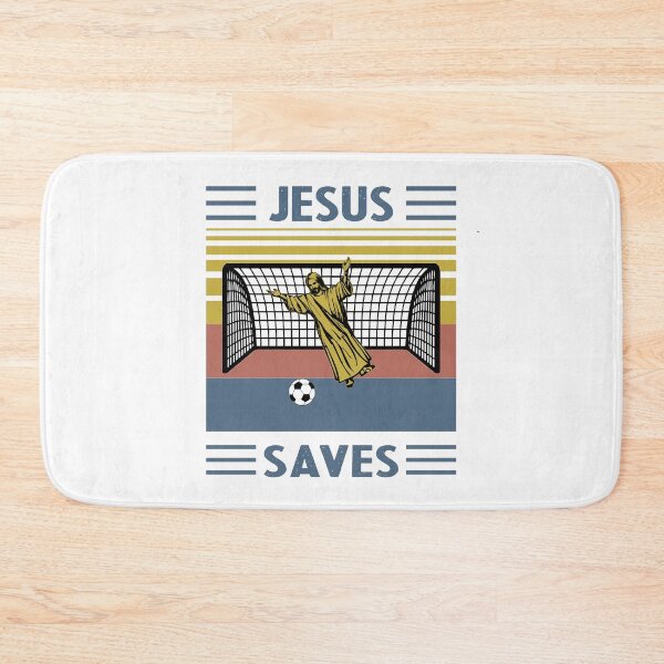 Item preview, Jesus Saves Soccer Goal designed and sold by DarylWelsh2024.