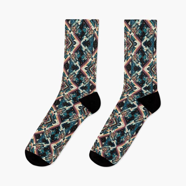 Item preview, colorful geometric decorative pattern designed and sold by Dogandesighn.