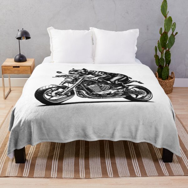 Item preview, Cool Staffordshire Bull Terrier Riding a Motorcycle Biker Dog Lover designed and sold by Kimberley King Art King Art.