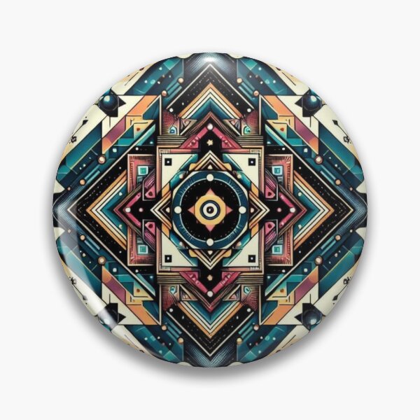 Item preview, colorful geometric decorative pattern designed and sold by Dogandesighn.