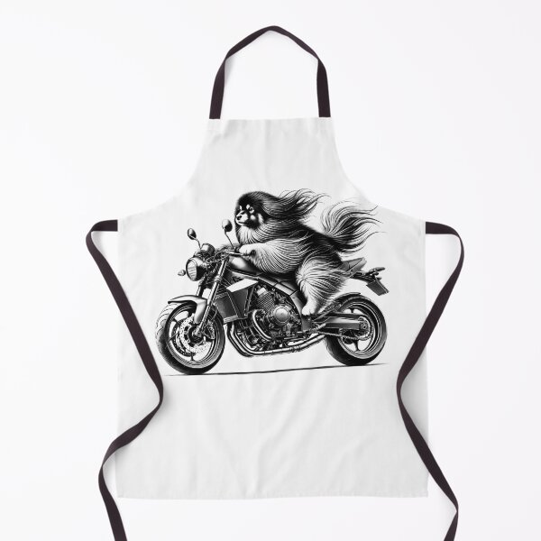 Item preview, Cool Tibetan Spaniel Riding a Motorcycle Biker Dog Lover designed and sold by Kimberley King Art King Art.