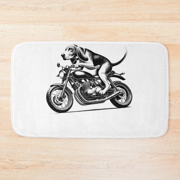 Item preview, Cool Treeing Walker Coonhound Riding a Motorcycle Biker Dog Lover designed and sold by Kimberley King Art  King Art.