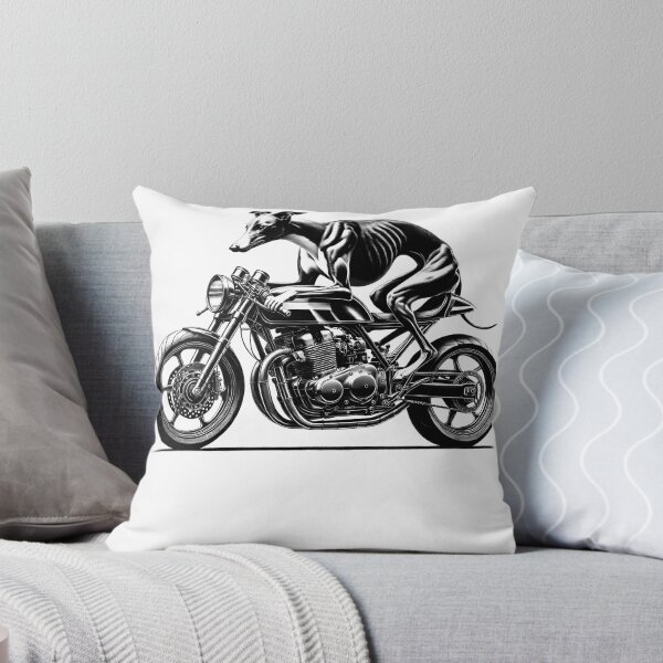 Item preview, Cool Whippet Riding a Motorcycle Biker Dog Lover designed and sold by Kimberley King Art  King Art.