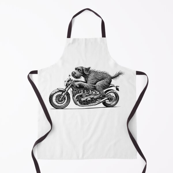 Item preview, Cool Wirehaired Pointing Griffon Riding a Motorcycle Biker Dog Lover designed and sold by Kimberley King Art King Art.