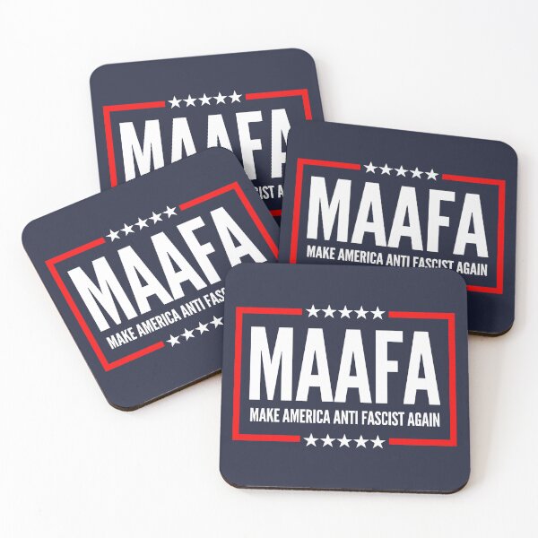 Artikelvorschau, MAAFA -  MAKE AMERICA ANTI FASCIST AGAIN! (on blue) entworfen und verkauft von Thelittlelord.