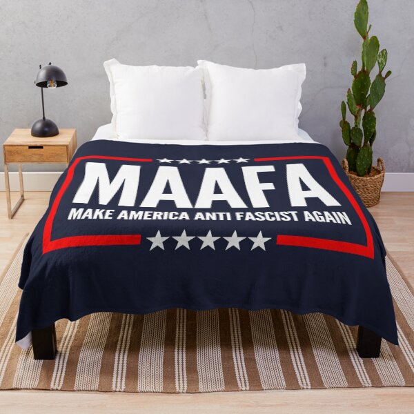 Artikelvorschau, MAAFA - MAKE AMERICA ANTI FASCIST AGAIN! (on blue) entworfen und verkauft von Thelittlelord.