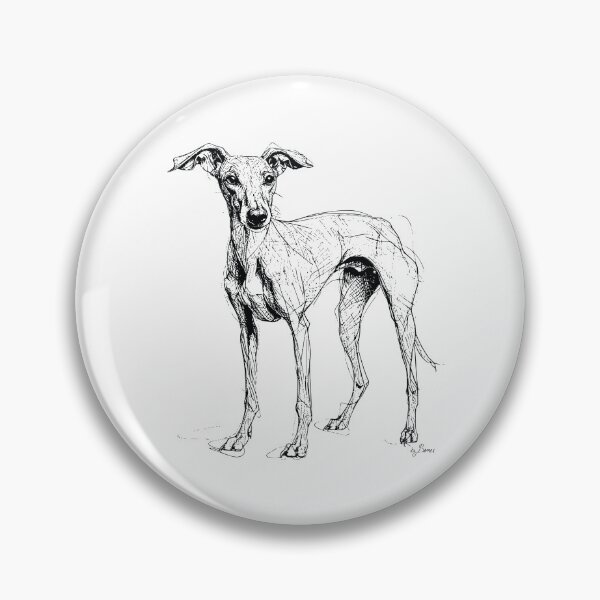 Item preview, Greyhound ballpoint pen drawing designed and sold by byBenci.