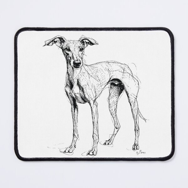 Item preview, Greyhound ballpoint pen drawing designed and sold by byBenci.