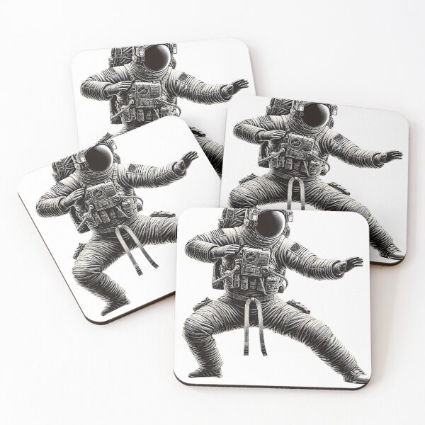 Item preview, Astronaut Doing Aikido Martial Art designed and sold by Kimberley King Art  King Art.