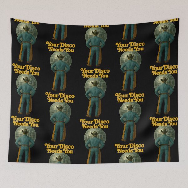 Item preview, Your Disco Needs You. LBTQ Cowboy. Glitter Ball. designed and sold by Shoot-The-Moon.